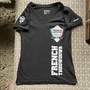 Reebok Black French Throwdown T-Shirt